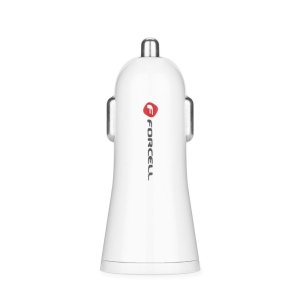 Autonabíječka Forcell F-Energy USB A 2,4A 10W QC3.0, bílá