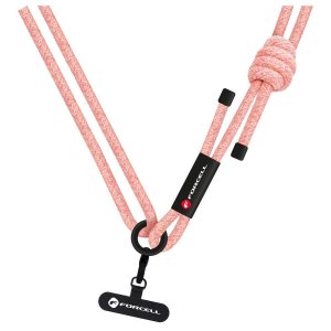 Nastavitelná crossbody šňůrka na telefon Forcell F-Design (max. 82,5 cm v poutku) růžová