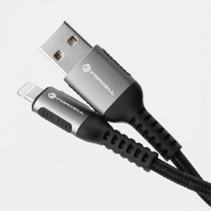 Kabel USB A na Lightning Forcell F-Energy 2.4A 12W Cafule 2 m černý