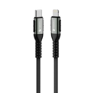 Kabel USB C na Lightning Forcell F-Energy PD 3A 27W Cafule 0,5 m černý