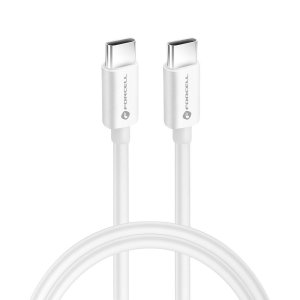 Kabel USB C na USB C Forcell F-Energy QC4.0 PD 3A 60W 0,25m bílý