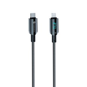 Digitální Kabel Forcell F-Energy USB-C na Lightning PD 3A 27W 1,2 m černý