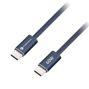 Kabel USB C na USB C Forcell F-Energy QC 4.0 PD 3A 60W Cafule Color 1,2 m, modrá