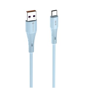Kabel USB A do USB C Forcell F-Energy QC4.0 3A 66W silikonový 1m, modrá